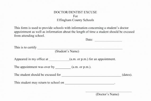 sample excuse form for school inspirational dental excuse note return to school doctors note template excel