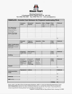 sample free construction estimate template pdf example of builders estimate template pdf