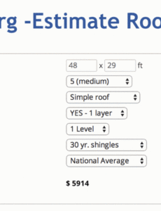 sample tips to help homeowners choose the right roofing flat roof estimate template word