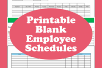editable 10 best free printable blank employee schedules halloween meeting agenda template doc