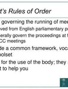 free ppt  robert&amp;#039;s rules of order powerpoint presentation robert rules of order meeting agenda template word