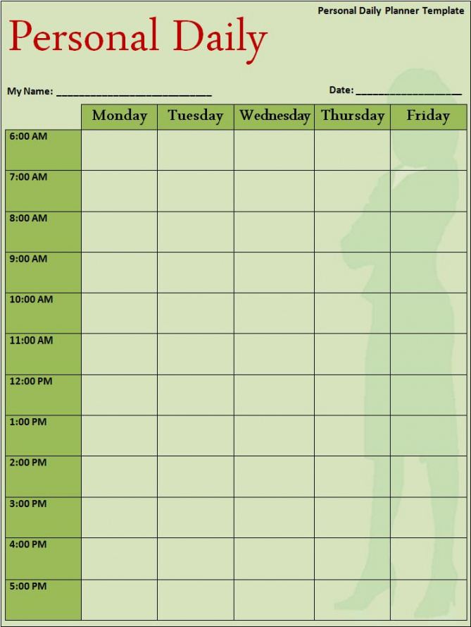 printable daily planner template  free word's templates goodnotes daily agenda template excel
