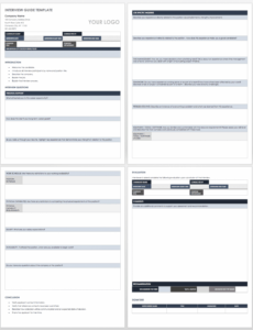 printable free interview templates and scorecards  smartsheet job interview agenda sample example