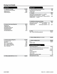 printable loan estimate explainer  consumer financial protection bureau official estimate template