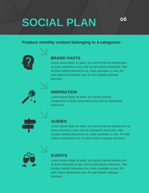 sample 5 easy steps to building a bulletproof social media plan social media learning agenda doc