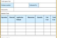 7 painter estimate template  fabtemplatez house painting estimate template