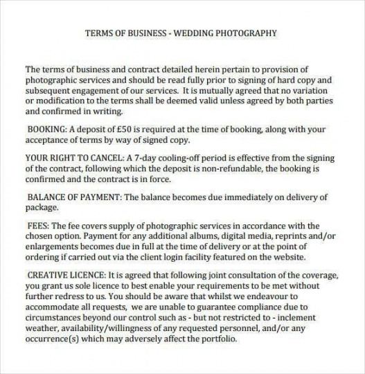 commercial photography contract template awesome 20 graphy contract wedding photography estimate template doc