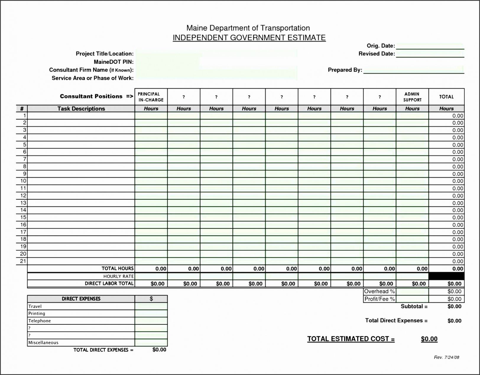 construction bid template free excel work estimate template free estimate template for construction doc