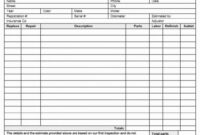 editable auto repair form template unique 13 free sample auto repair estimate damage estimate template excel