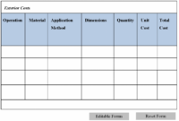 painting estimate form  editable forms house painting estimate template