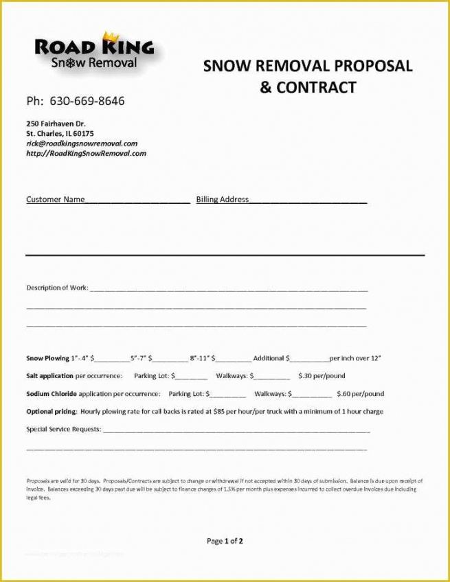 printable snow removal contract template free of 20 snow plowing contract snow removal estimate template word