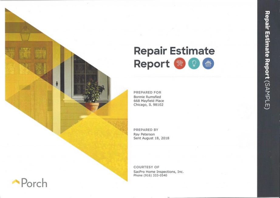 editable agents repair estimate report  home inspection services easy good faith estimate template sample