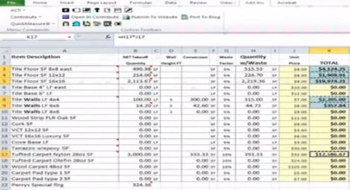 printable free estimating software takeoff template concrete spreadsheet concrete work estimate template