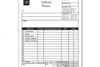 printable landscaping invoice  work order  designsnprint  lawn care business work order estimate billing template word