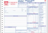 printable work order forms plumbing  hvac work orderinvoices plumbing work estimate template example