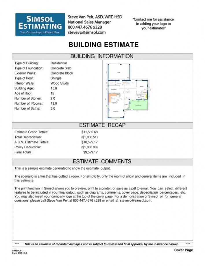 editable 6 free construction estimate templates  pdf  free  premium construction estimate worksheet template excel
