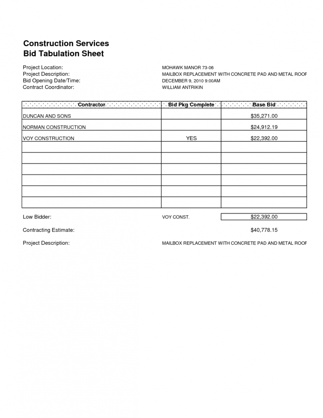 editable blank estimate form printable job estimate template intended for blank job estimate proposal template example