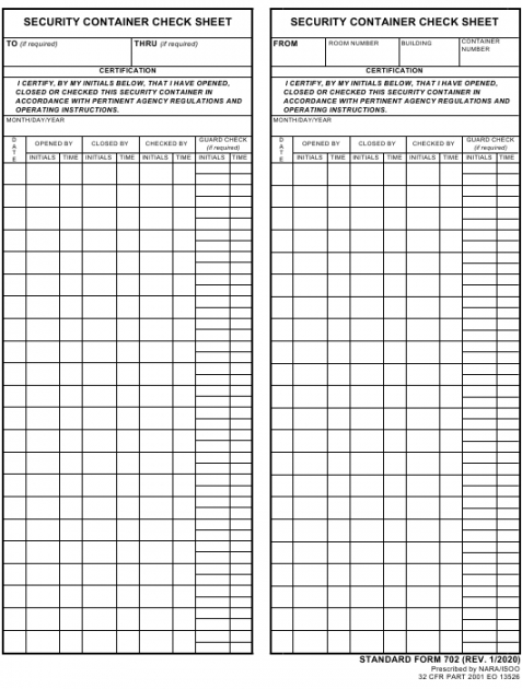 printable form sf702 download fillable pdf or fill online security container boat repair estimate template excel