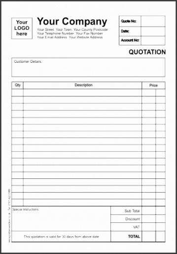 Printable Free Printable Estimate Forms That Are Clean Harper Blog Job Estimate Proposal Template Example 