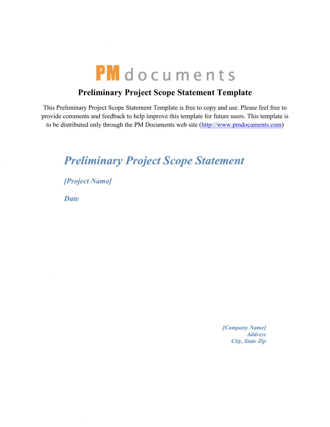 sample preliminary project scope statement template rough order magnitude rom estimate template doc