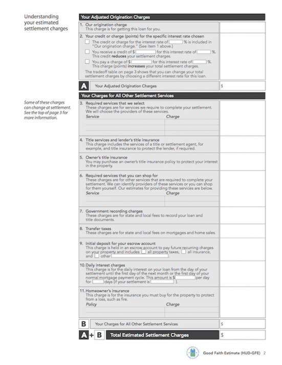 compare know before you owe mortgages  consumer financial protection camft good faith estimate template pdf