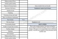 printable editable landscaping estimate sheet in 2020 business plan template tree trimming estimate te small business estimate template doc