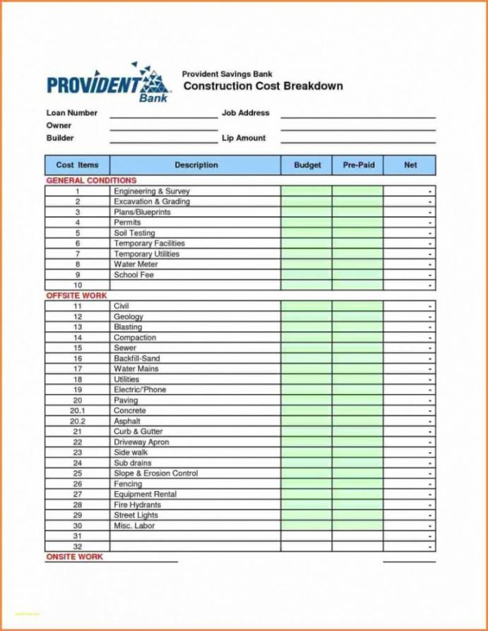 printable new home construction estimate spreadsheet regarding house building cost spreadsheet home excel house construction estimate template sample