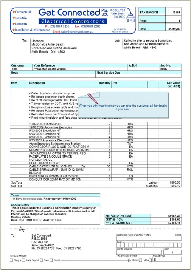 sample electrical contractor invoice template  apcc2017 electrical contractor estimate template word