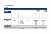 ms excel generic event budget templates  excel templates budget allocation planning meeting agenda template excel