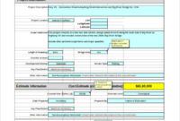 Blank Work Effort Estimate Template  Sample