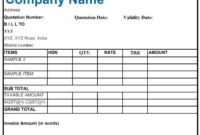 Editable Interior Design Cost Estimate Template Doc