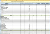 Editable Residential Construction Cost Estimate Template Doc Sample