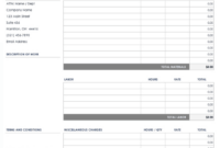 Free  Electrical Cost Estimate Template Word Sample