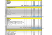 Free Printable Engineering Project Cost Estimate Template