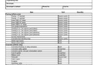 Labor And Material Cost Estimate Template Doc