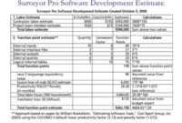 Web Development Cost Estimate Template Excel