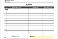 Company Annual General Meeting Agenda Template Word Sample