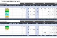 Custom Simple Project Cost Estimate Template