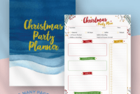 Editable Holiday Party Agenda Template Word Sample