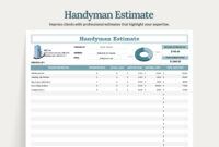 Free Custom Detailed Cost Estimate Template Doc