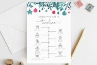 Free Custom Holiday Party Agenda Template Excel