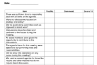 Free Printable Board Meeting Consent Agenda Template Excel Sample