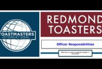 Toastmasters Club Meeting Agenda Template  Sample