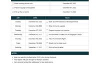 Blank Business Travel Agenda Template Doc