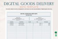 Free Blank Logistics Delivery Note Template Doc Sample