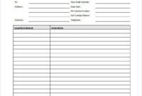 Free Editable Document Delivery Note Template Excel