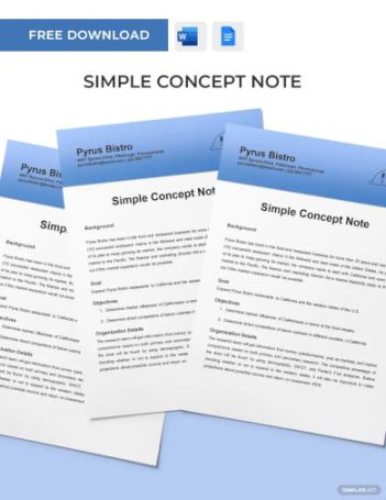 Custom Conference Concept Note Template PDF Sample | IDTcenter