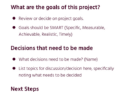 Blank Construction Project Kickoff Meeting Agenda Template  Sample