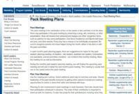 Cub Scout Committee Meeting Agenda Template Doc