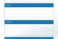 Editable Weekly Manager Meeting Agenda Template Doc